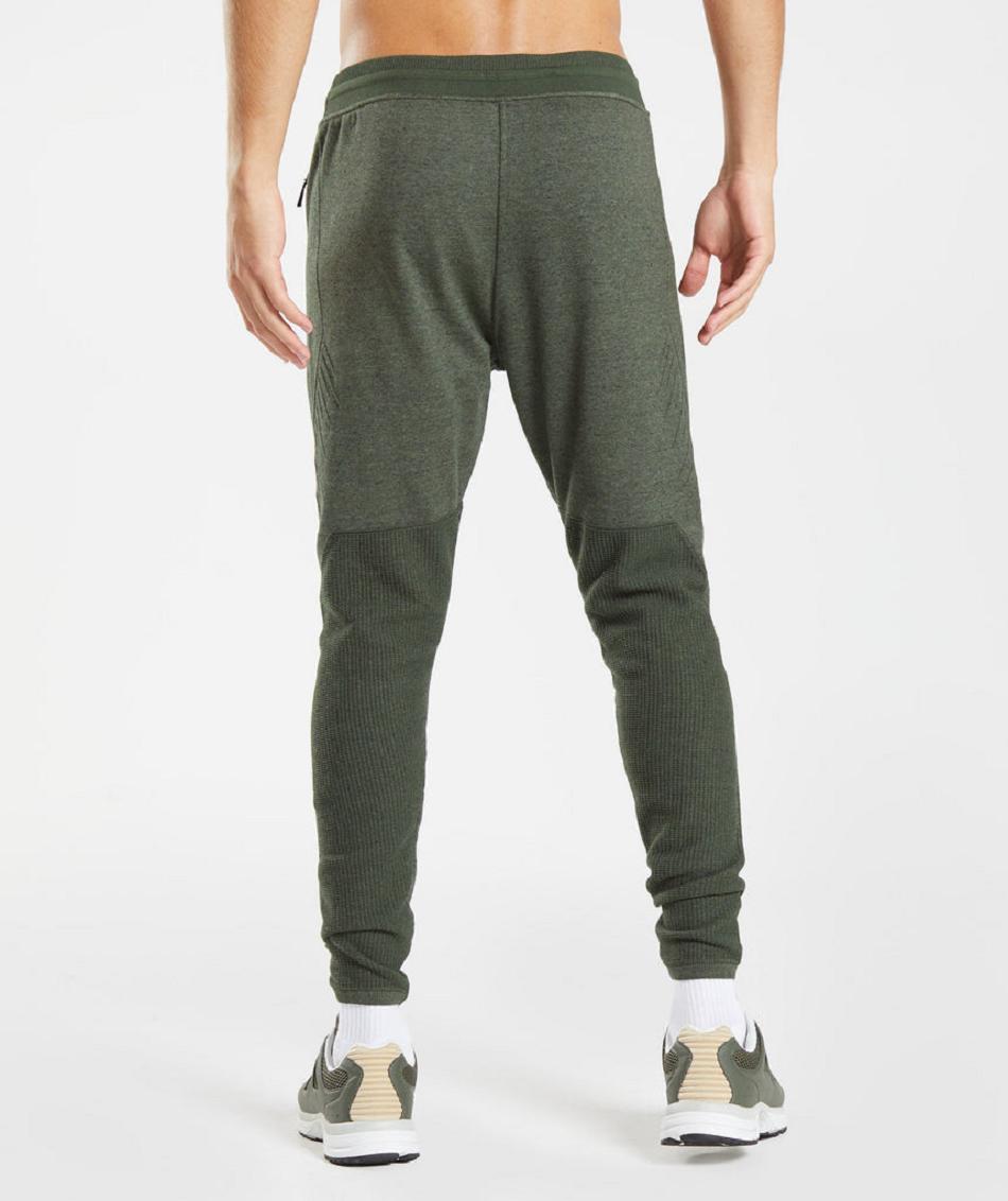 Pantalones Jogger Gymshark Retake Knit Hombre Verde Oliva | CO 3740JPQ